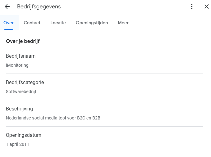 GMB-bedrijfscategorie GMB-bedrijfscategorie
